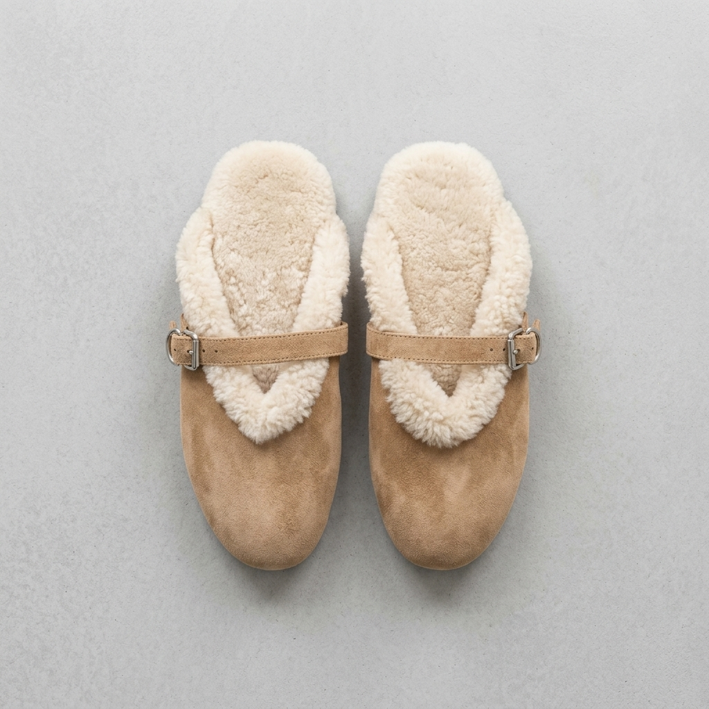 Teddy Strap Mule Beige — view 1