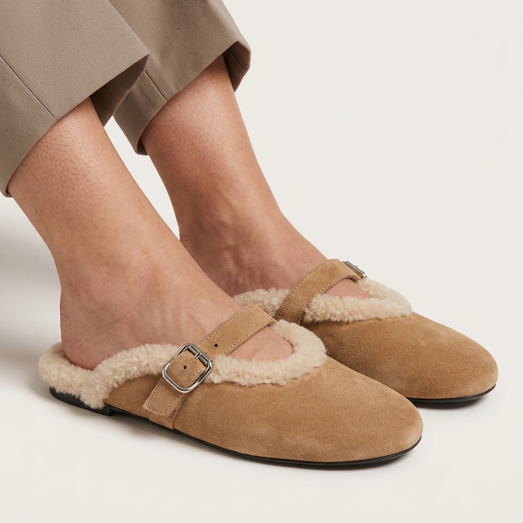 Teddy Strap Mule Beige — view 2