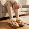 Fuzzy Clog Caramel Cow — view 1