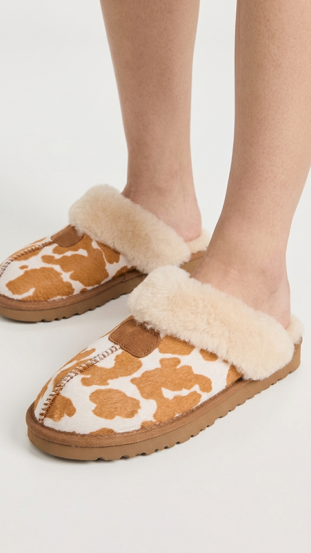 Fuzzy Clog Caramel Cow — view 2