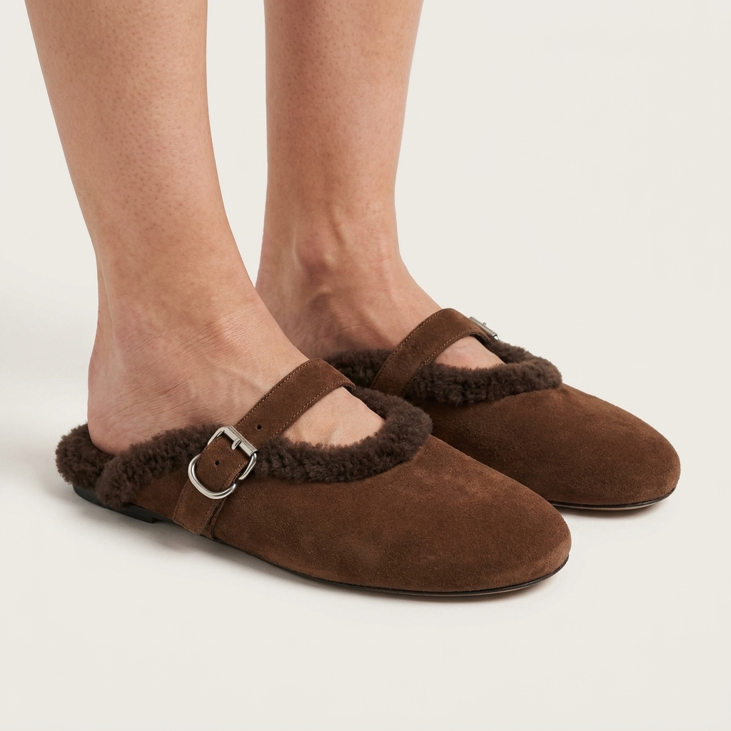 Teddy Strap Mule Chestnut — view 2