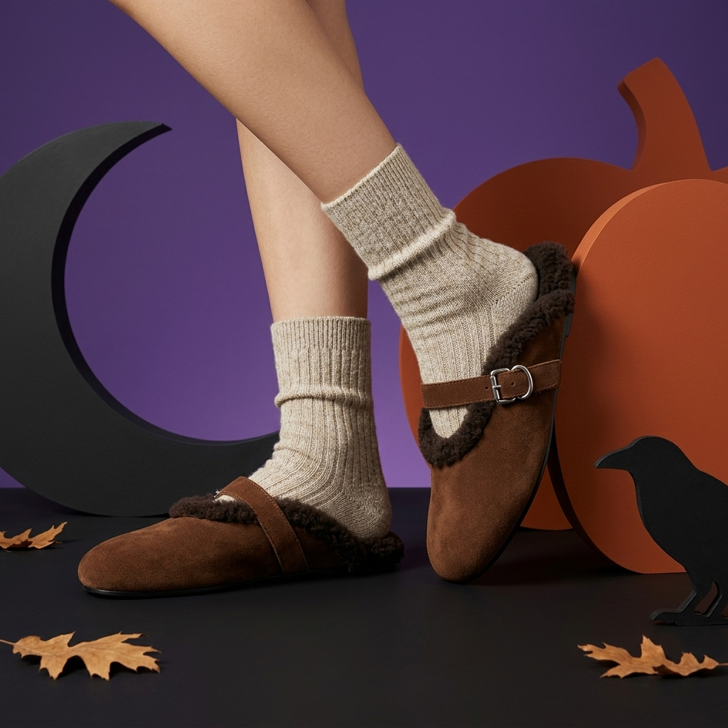 Teddy Strap Mule Chestnut — view 4