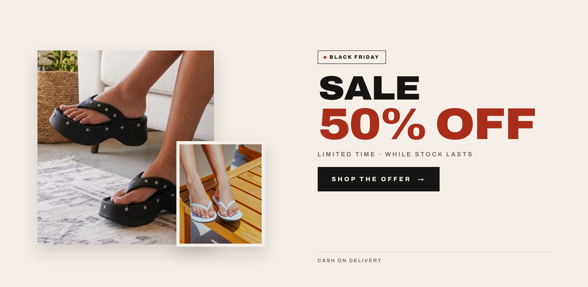 Black Friday Sale 50% Off