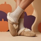 Teddy Strap Mule Beige