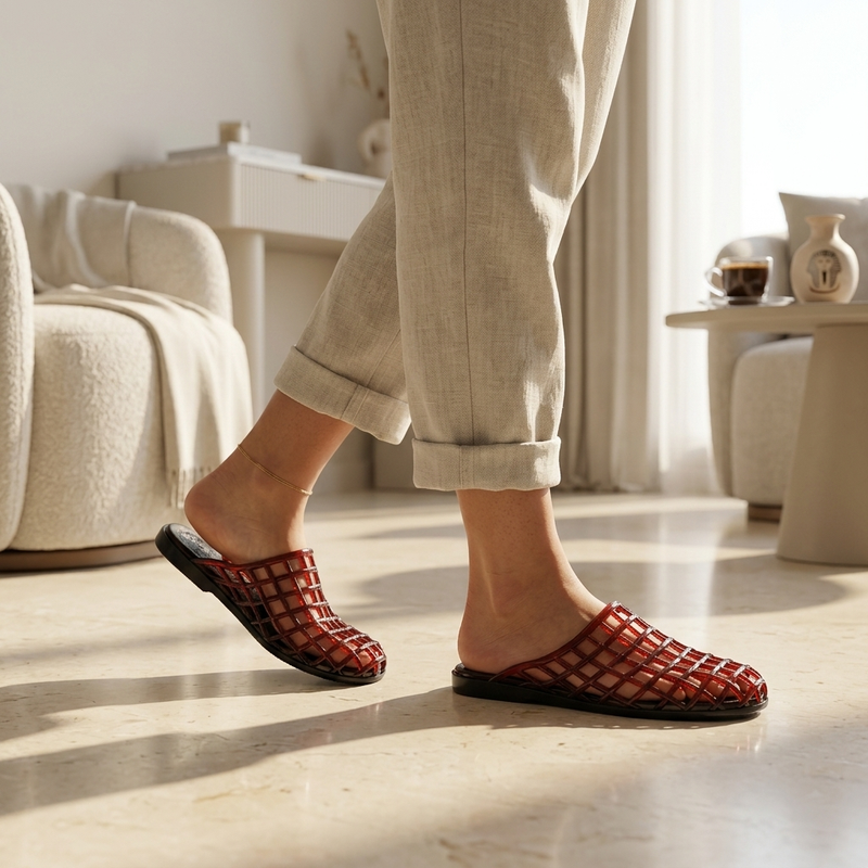 Burgundy Mule